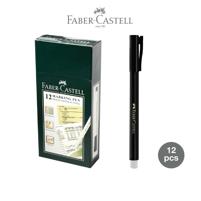 

Promo Spesial Faber-Castell Marking Pen New Combine Black Ink 1Box12pcs Diskon