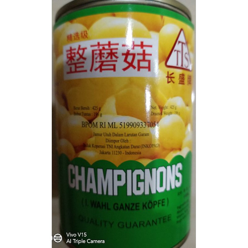 

Jamur Merk Champignons 425 gr