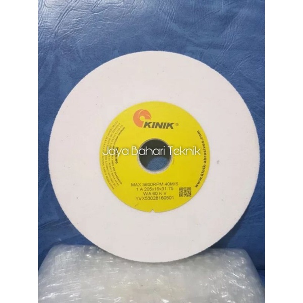 KINIK Surface Grinding Wheel WA 46 KV 1A Straight Type - Batu Gerinda Lurus KINIK 205 x 19 x 31.75
