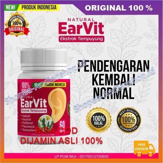 Obat Herbal Earvit Solusi Tepat Dan Efektis Untuk Atasi Gangguan Pendengaran 100% ASLI BPOM