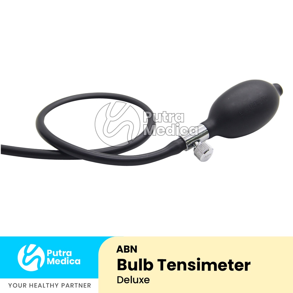 ABN Bola Tensimeter Aneroid Deluxe / Bulb / Balon Pompa Tensi Manual / Karet Alat Ukur Pengukur Tekanan Darah