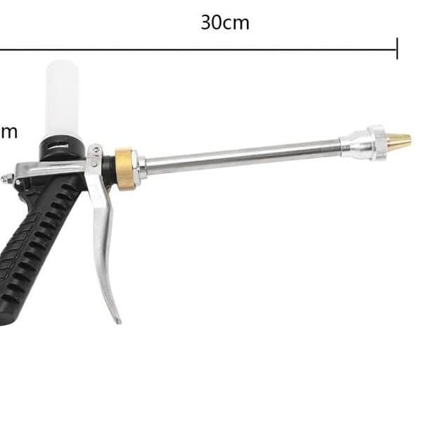 Water Jet Gun Sprayer Besi Metal dengan Tempat Sabun untuk Pompa DC