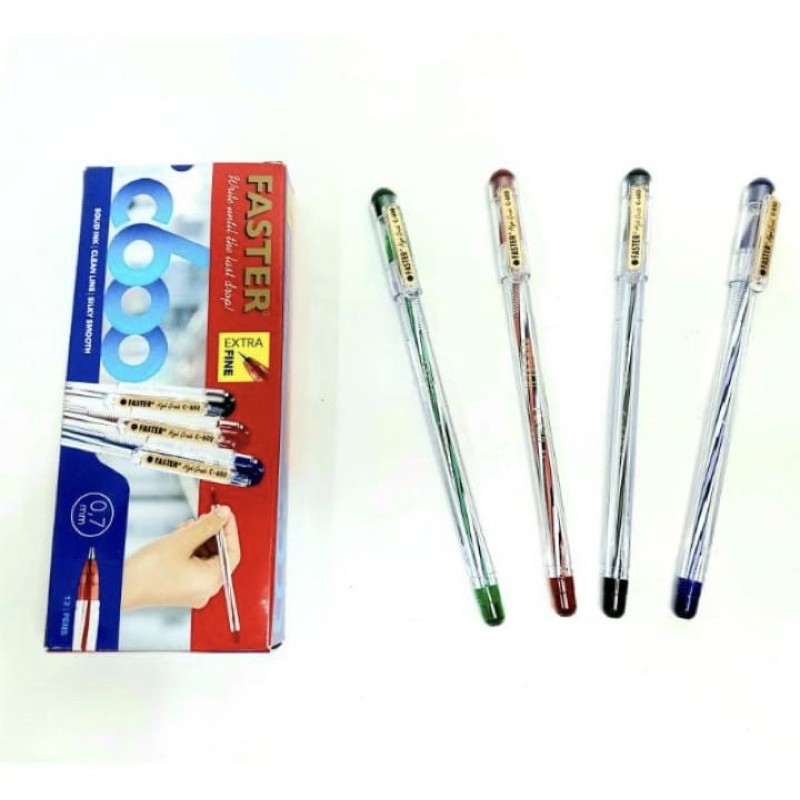 

Pulpen Faster C600 Hitam