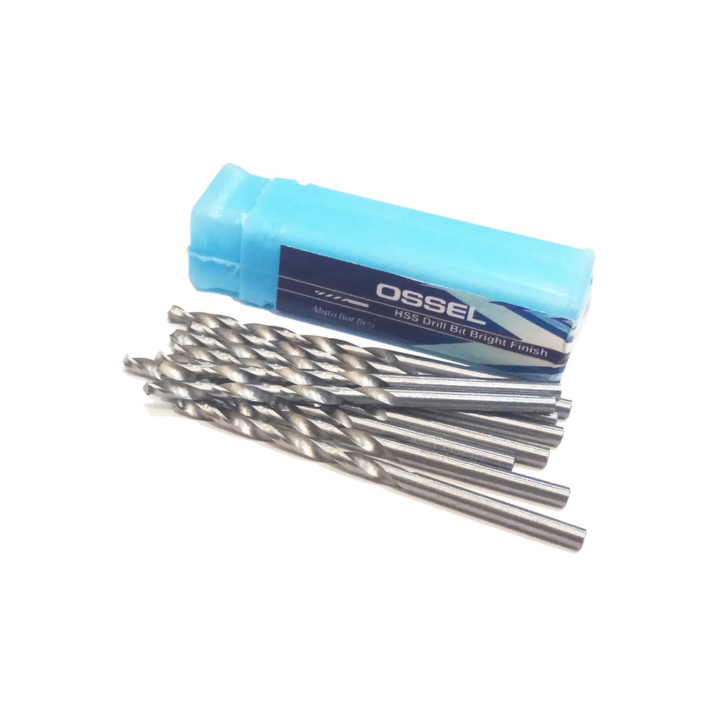 Mata Bor Besi Putih 3 mm OSSEL-MATA BOR BESI PUTIH 3.0 MM OSSEL(10pcs)