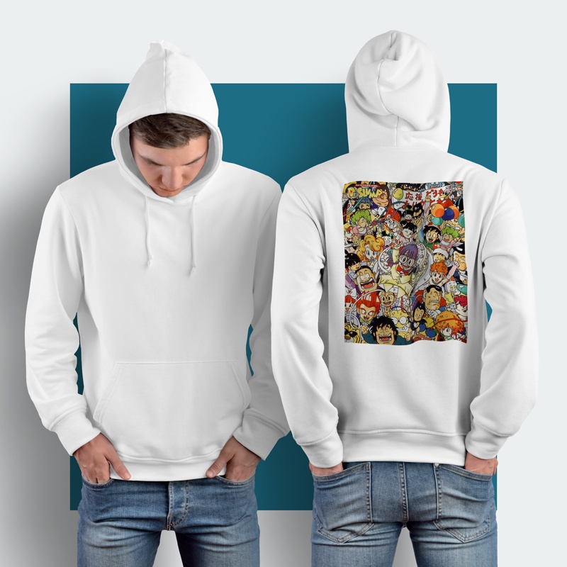 Hoodie Dr. Slump Manga Series Hoodie Jumper Casual Pullover Hoodie Unisex [Bisa COD] New Hoodie