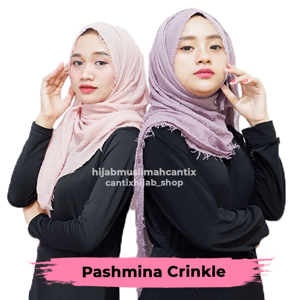 bahan crinkle shawl
