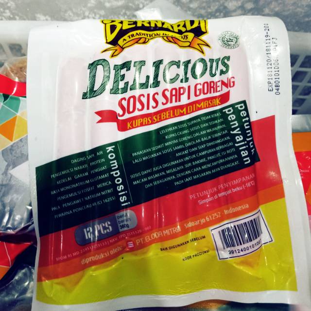 

BERNARDI Sosis goreng delicious isi 12