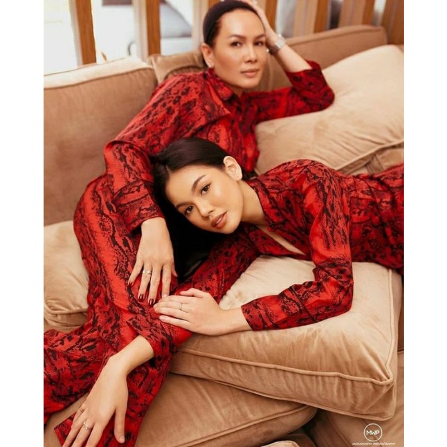 ZOAL PAJAMAS x Nikita Mirzani Red Skin Lengan panjang celana panjang