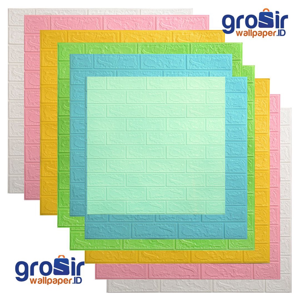 WALLPAPER FOAM BATA PUTIH WALLFOAM BUSA DINDING KAMAR 3D RUANG TAMU TERMURAH PREMIUM HIGH QUALITY /  STICKER DINDING WALLPAPER FOAM 3D KUALITAS TERBAIK