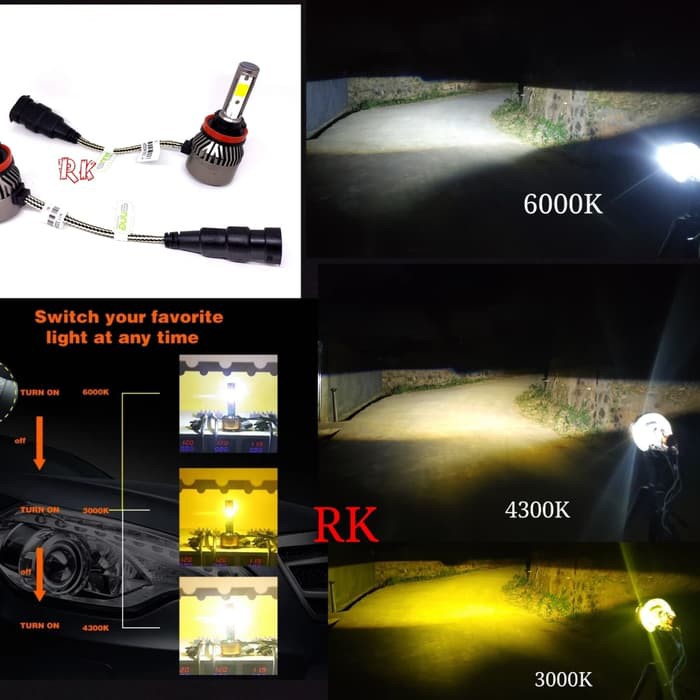 XPANDER FOGLAMP TRIPLE COLOR | H11 LED TIGA WARNA | LED H16 GARANSI