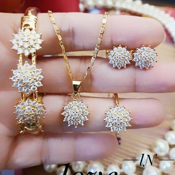 Xuping set perhiasan lapis emas 24k 2914m