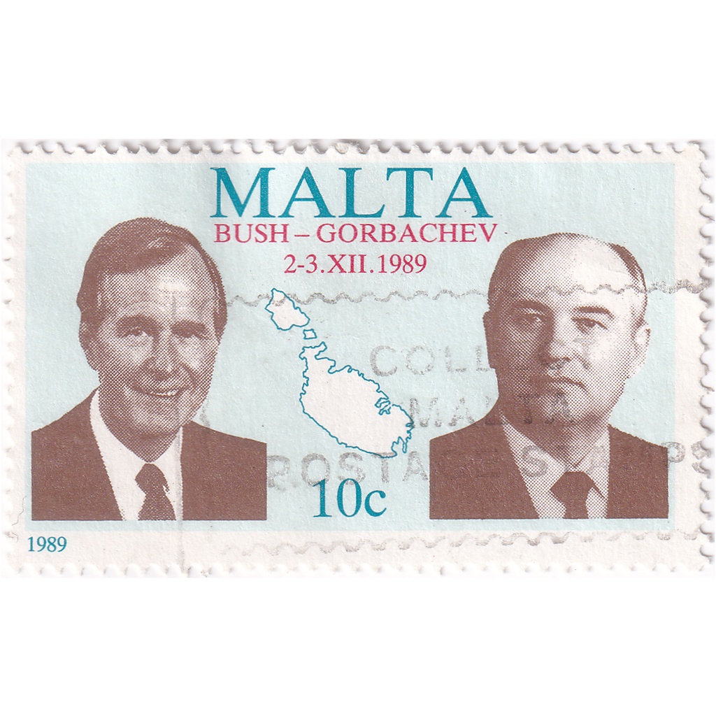 

Prangko Malta 1989 - George Bush and Mikhail Gorbachev Used