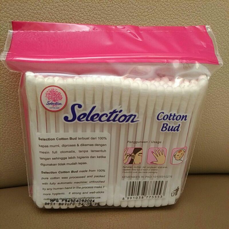 Selection Kapas Tipis 35gr 50gr 75gr Round 80 Cotton Bud 100 Korek Kuping BAYI