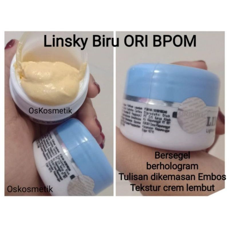 PROMO CREAM LINSKY HOLO+SEGEL ORI 1000%