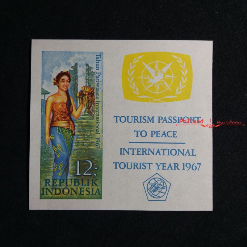 

Prangko Souvenir Set Pariwisata 1967 SS 7