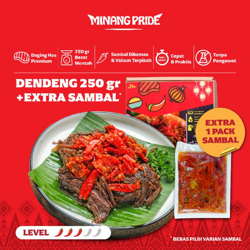 

250gr Dendeng Minang Pride + Extra Sambal