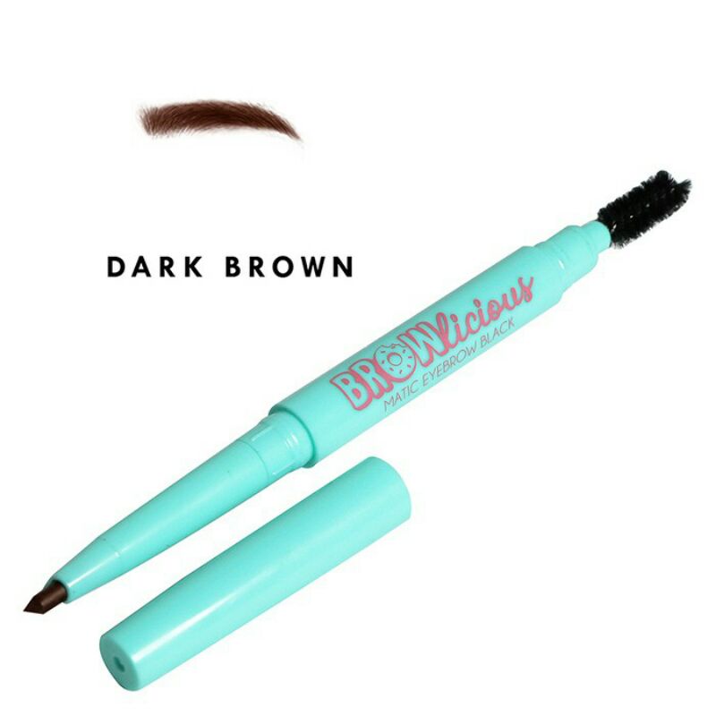 Marshwillow Pensil Alis Browlicious Matic Eyebrow Dark Brown Original