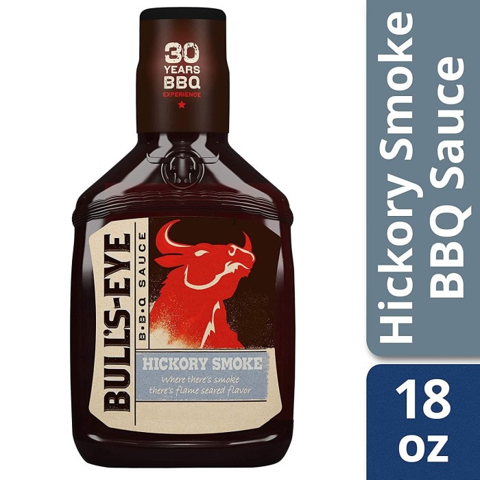

Bulls Eye Hickory Smoke BBQ Barbecue Sauce Saus Barbekyu Marinade Meat Beef Chicken Lamb Seasoning