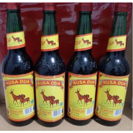 

Kecap Asin Rusa Dua / Sin Chin Hin isi 600ml Kemasan Plastik Kecap no 1 Singkawang Kecap Asin 2 Dua Rusa
