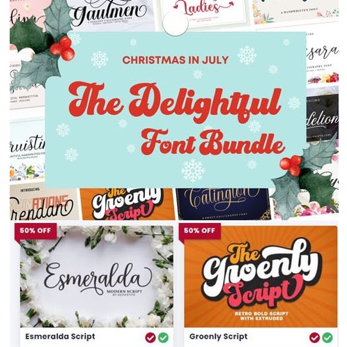 20 Delightful Font Bundle