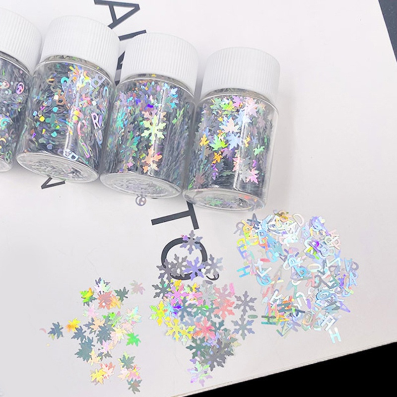 Siy Payet Glitter Bentuk Daun Maple 3d Untuk Dekorasi Nail Art Akrilikresin Diy