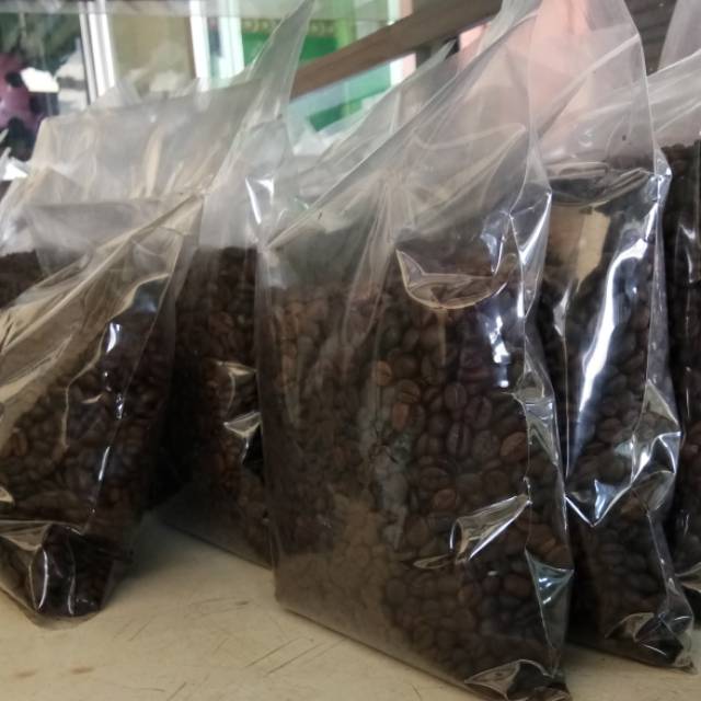 

Kopi Tanpak biji Sangrai 500gram