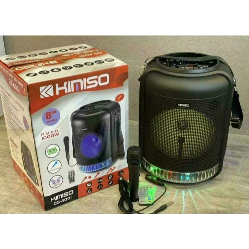 Speaker bluetooth QS-4001 8 inch Plus mic