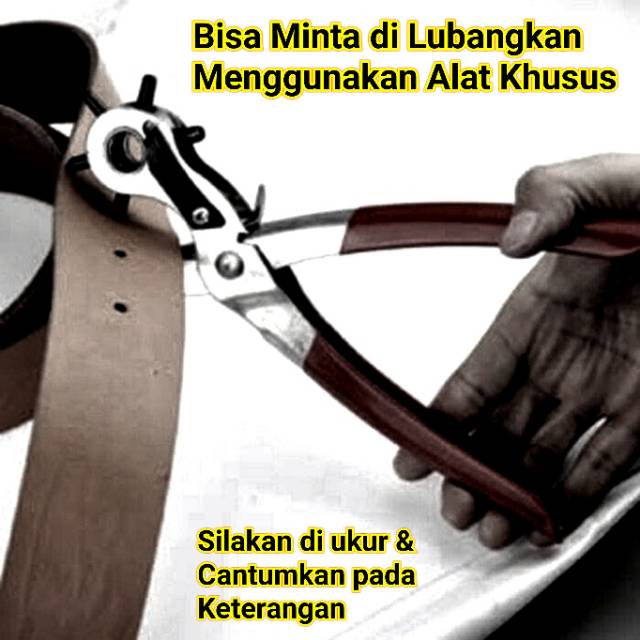 Ikat Pinggang Pria, Sabuk Silet Lubang, Sabuk Pria