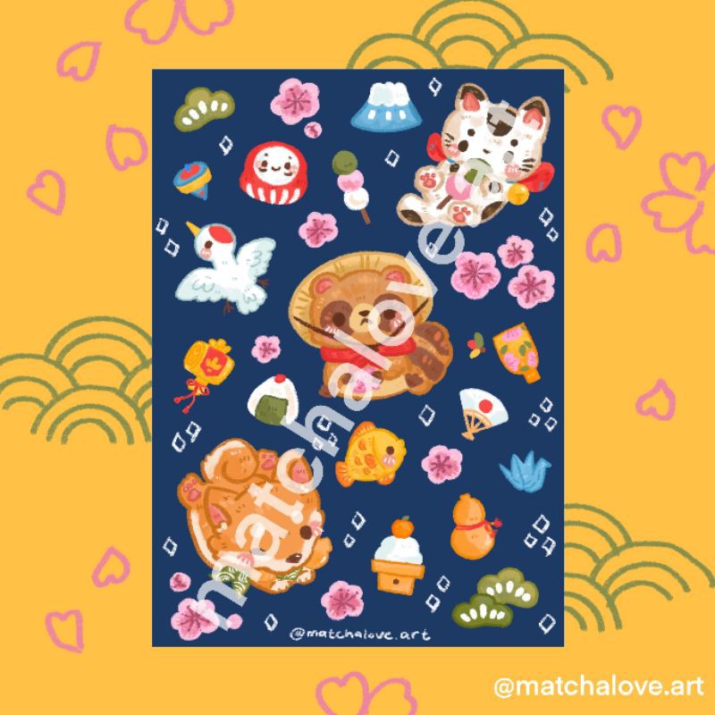 

Foodie Vol 2: Hanami/ K- Food/ Fastfood Sticker Sheet