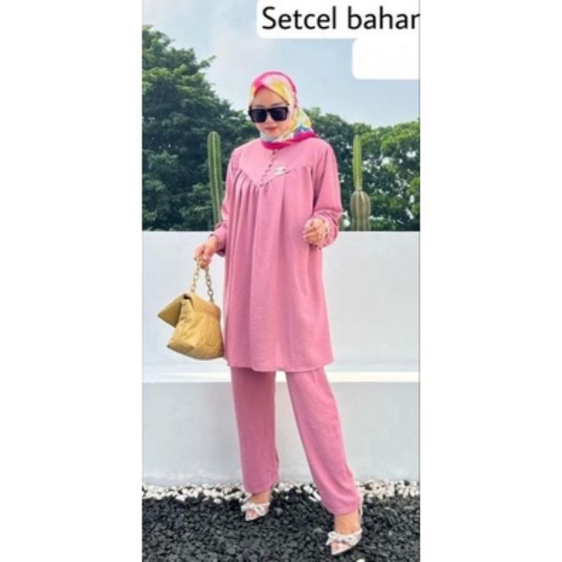 SETELAN WANITA CRINKLE / ONE SET CRINKLE AIRFLOW