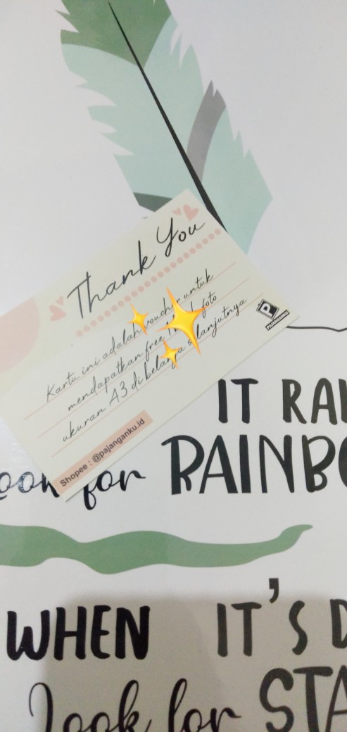 Wall Decor Hiasan Dinding Paket Monstera 1 Pajanganku Ukuran 20 X 40 Cm