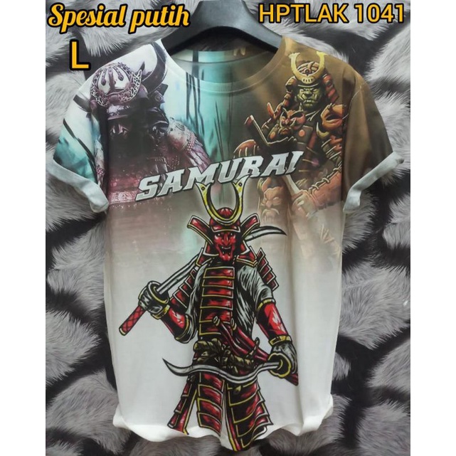 Kaos distro fullprint lengan pendek samurai 1