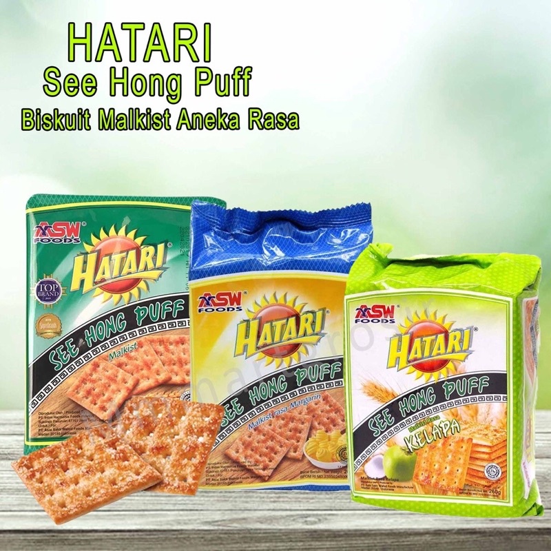 

HATARI SEE HONG PUFF MALKIST 245g HATARI KUE GABIN GEBEN