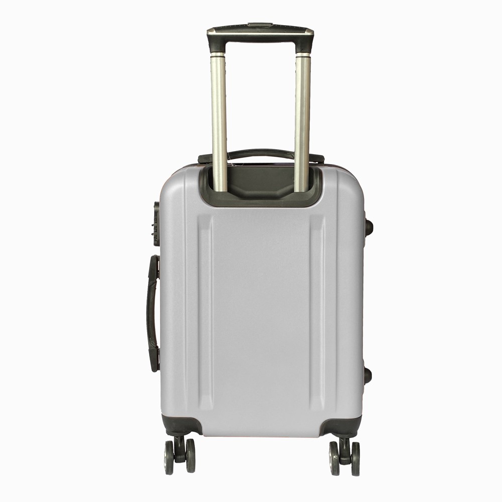 Free Shipping! Koper Fiber POLO MILANO Koper Kabin 20inch Koper Travelling Anti Pecah TC23 - Silver