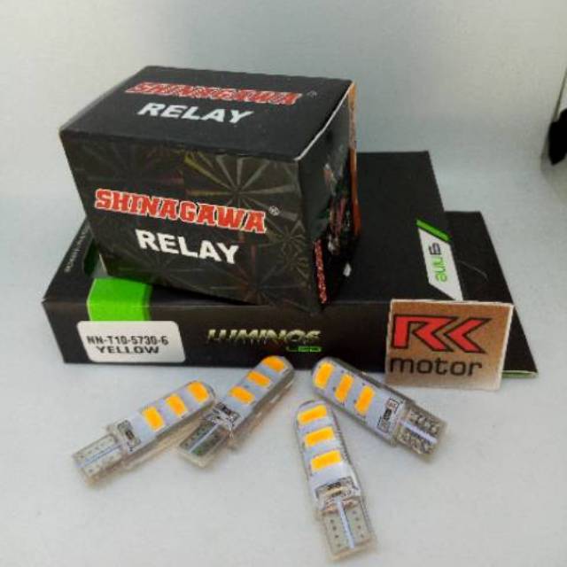 paket sein motor yamaha suzuki honda sen led dan flasher warna kuning