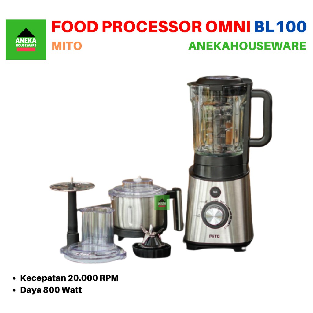 Blender Food Processor Chopper BL100 Omni Blade Mito