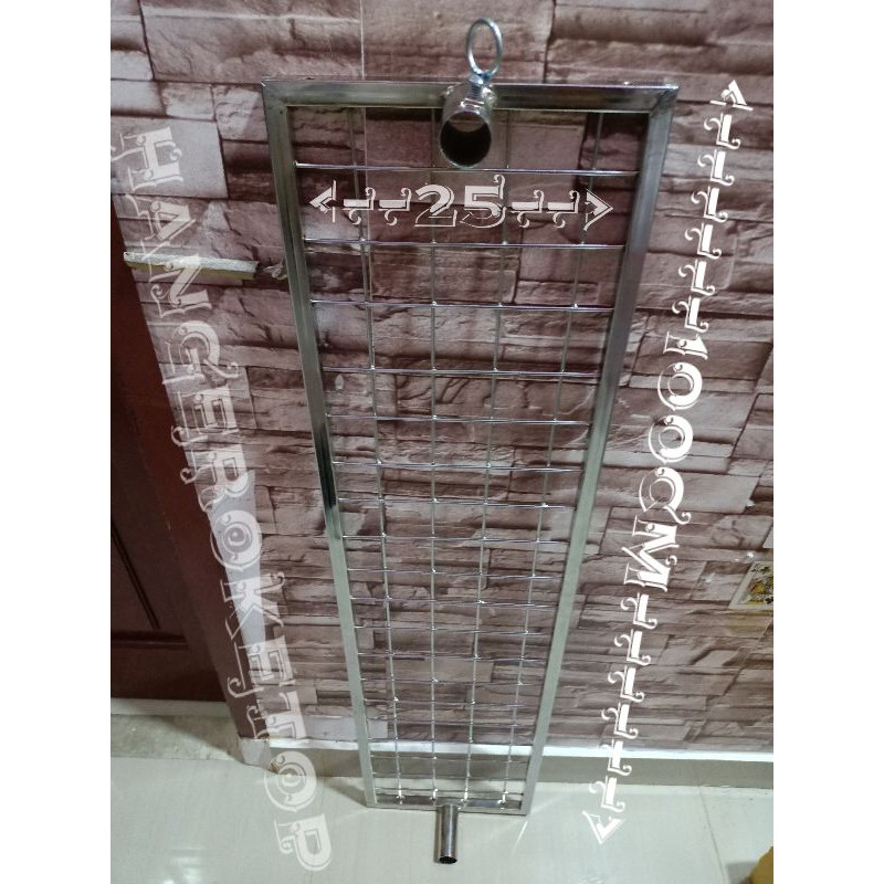 ram jaring bingkai + sok 25 x 100 crhome