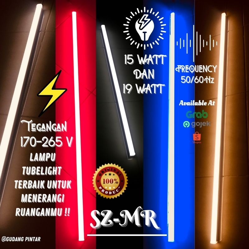 Jual Lampu Tl Neon Led Etalase T Tube Biru Kuning Biru Putih Tube Light Sz Mr Watt