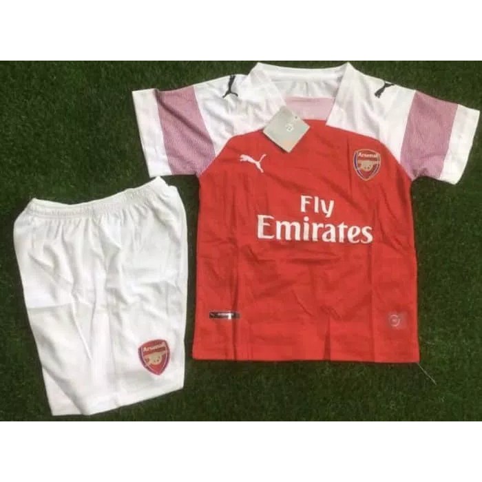 JERSEY BAJU BOLA ANAK / KIDS ARSENAL HOME 2018/19 GRADE ORI
