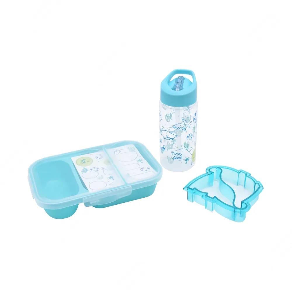 ACE Smash Set Tempat Makan Anak Shark - Biru