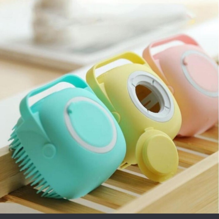 Sikat Mandi Bayi Silicon DISPENSER Sabun Busa / Silicone Baby Shower Bath Foam Silikon