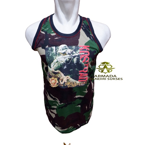 Kaos Singlet Loreng Logo KOSTRAD