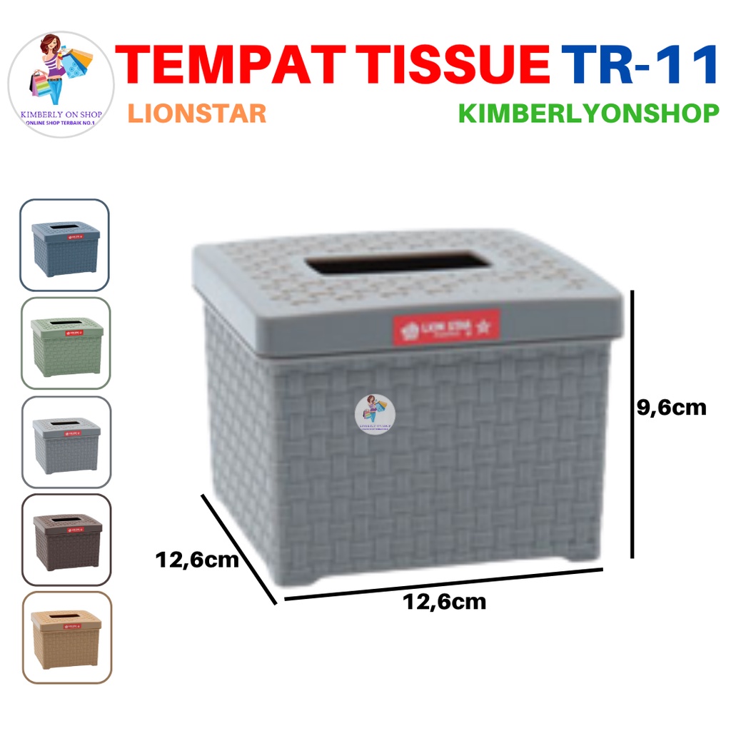 Tempat Tissue Kotak Tisu Segi Rato Square TR 11 Lion Star