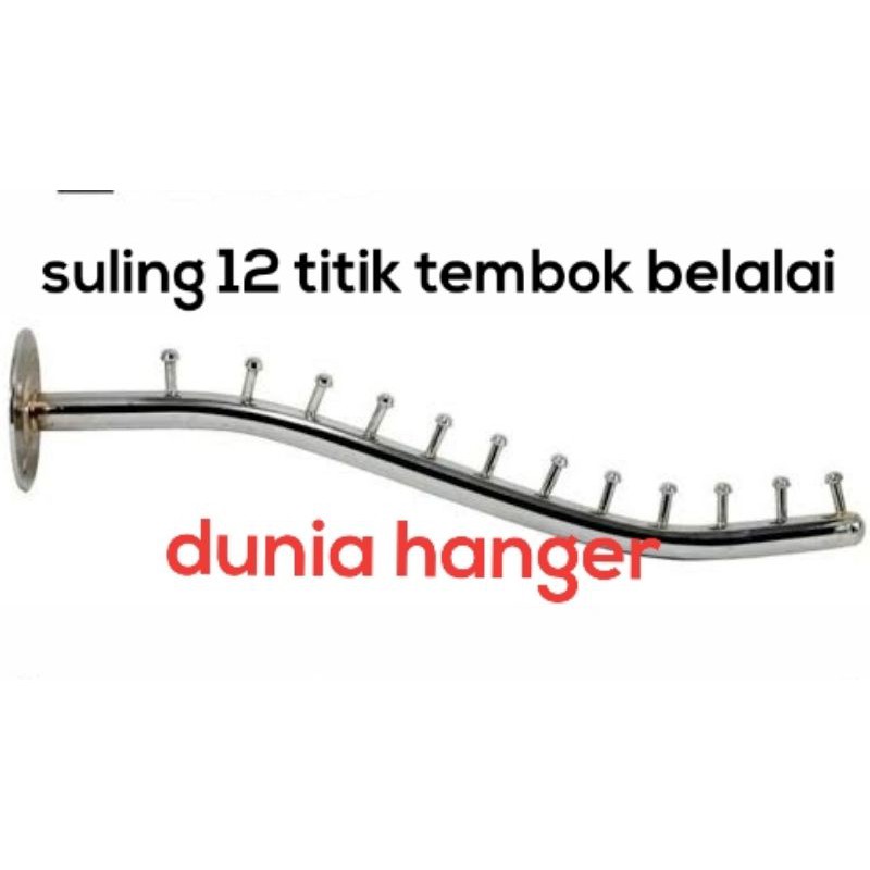 Suling TEMBOK 12 titik model BELALAI