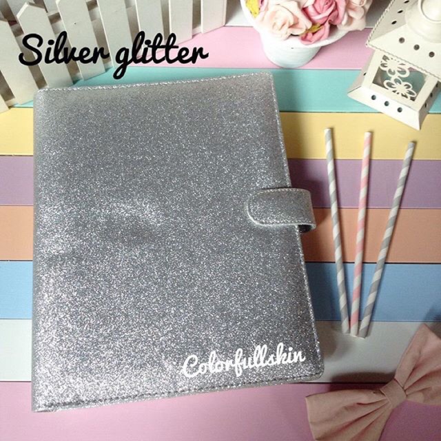 

Binder glitter silver