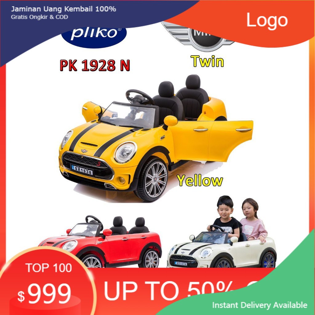 Mobil Aki Anak Mini Cooper Twin Pliko PK1928N