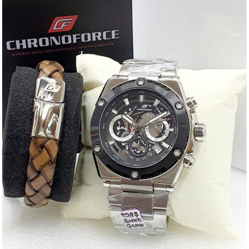 JAM TANGAN CHRONOFORCE 5297 STAINLESS ORIGINAL