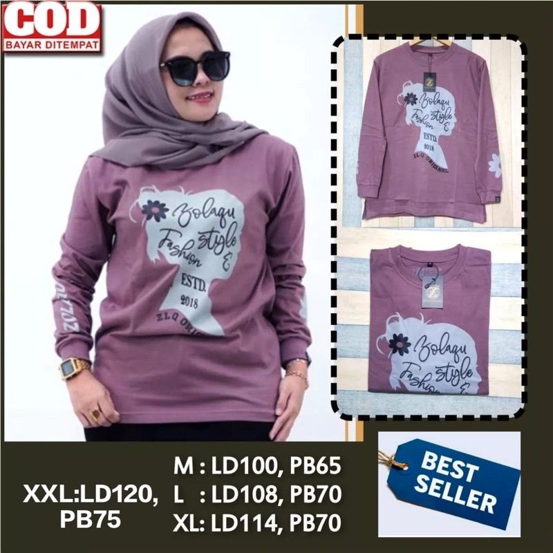 ZOLAQU kaos wanita ori kaos zolaku fashion