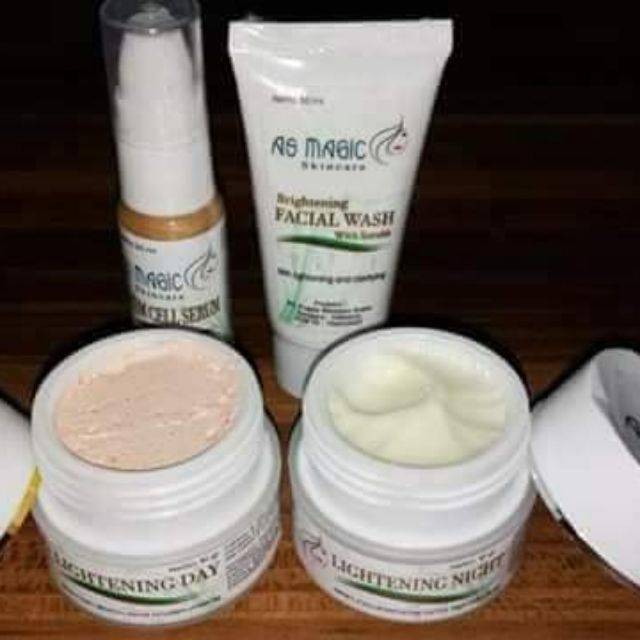 AS MAGIC SKINCARE [CREAM DAY/CREAM NAIGH/ SERUM,/FACIAL WASH,/LIPCREAM/TONER TTO]