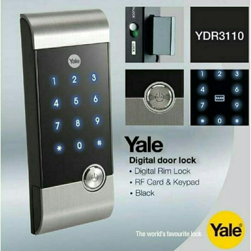 Kunci Pintu Digital Door Lock Yale Ydr 3110 Digital Door Lock Yale Ydr 3110 Murah Original Shopee Indonesia